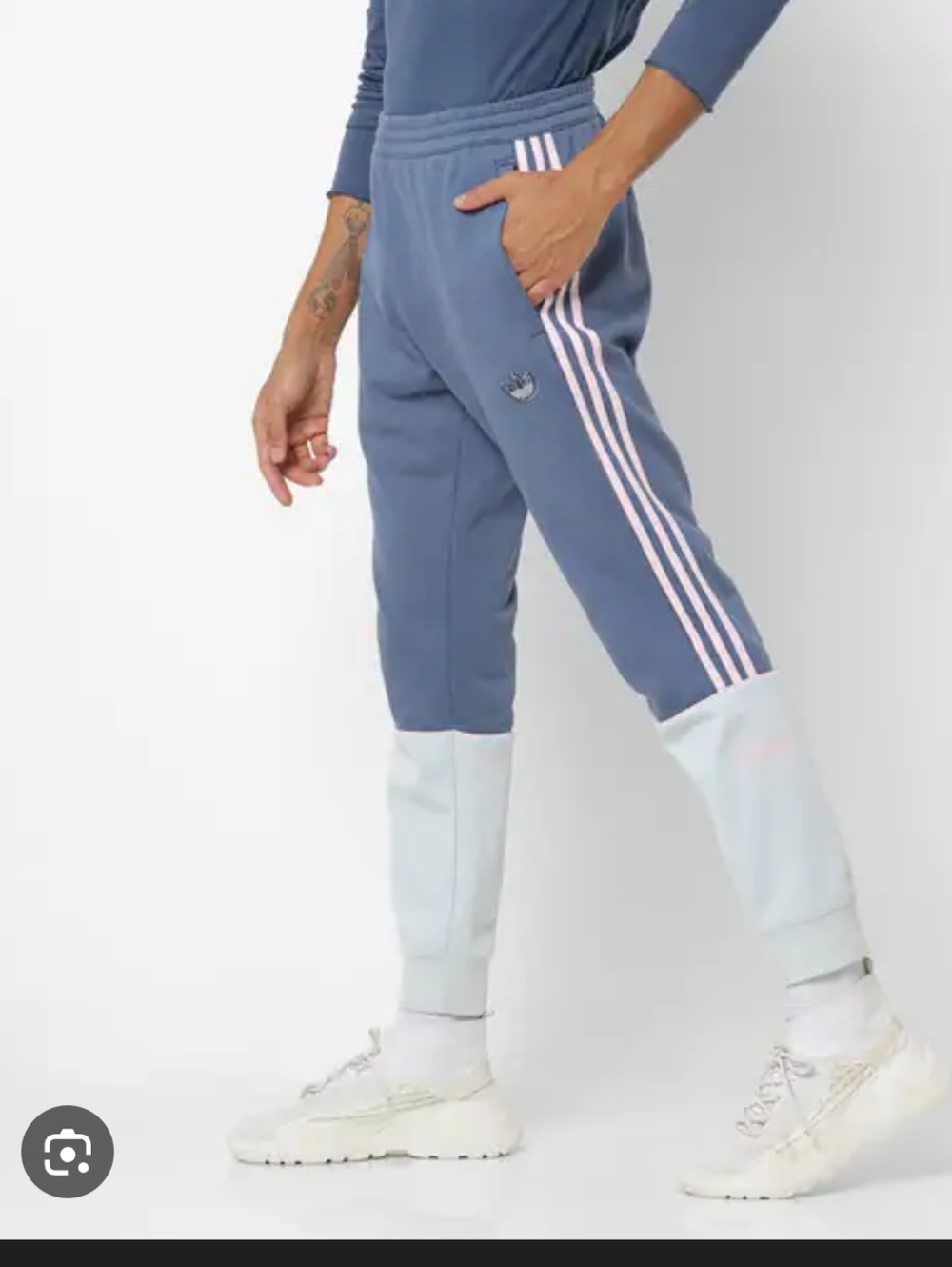 Adidas Originals Blue Striped Joggers Track Pants